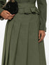wrap midi skirt
